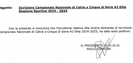 UFFICIALE: Futsal Cesena iscritta in Serie A2 Élite